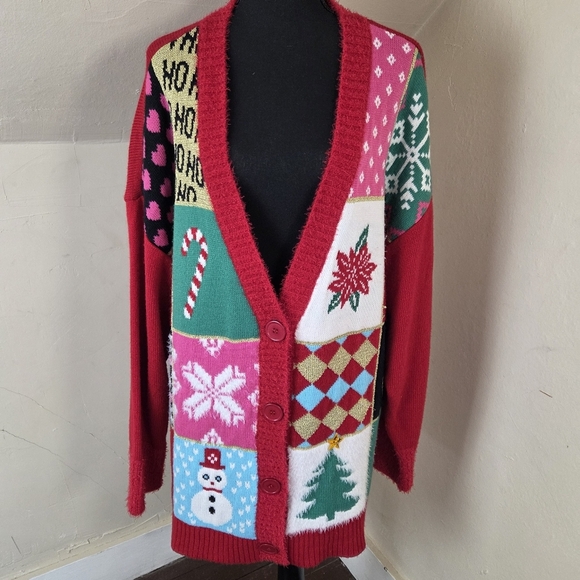 Celebrate Together Women's Christmas Cardigan Size 2X - Picture 2 of 12